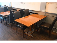 Martin meallet o.a. complete set restaurantmeubilair - 4 treinzitbanken - 24 restaurantstoelen en 14 restauranttafels - afbeelding 7 van  13