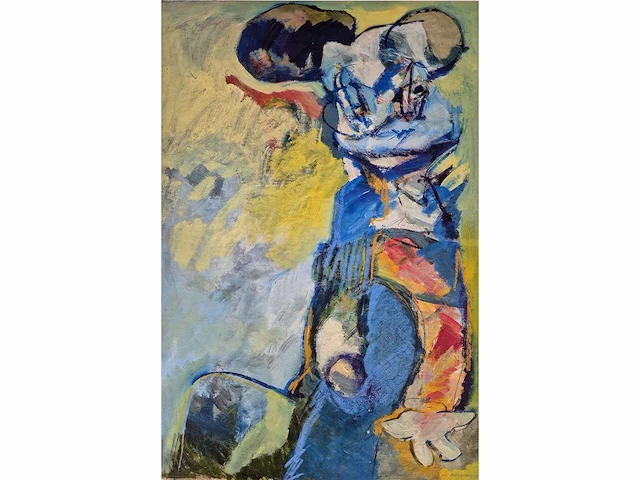 Martin nouwens - acryl / oliekrijt - 110 x 80 - afbeelding 2 van  3