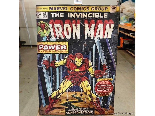 Marvel comics the invincible iron man canvas - afbeelding 2 van  5