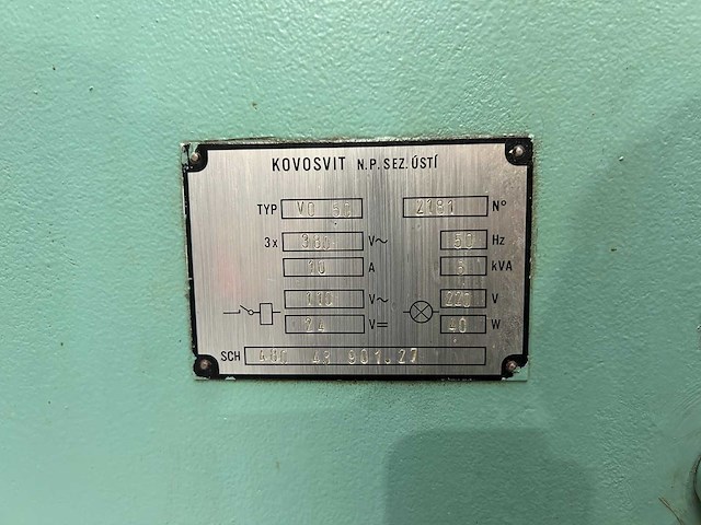 Mas - vo50-1600 - radial drilling machine - 1986 - afbeelding 9 van  9