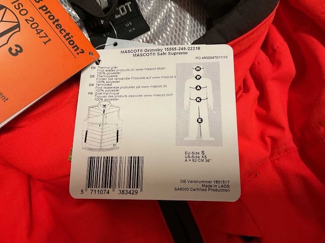 Mascot grimsby (s) bodywarmer - afbeelding 2 van  2