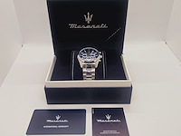 Maserati attrazione blue chronograaf herenhorloge - afbeelding 2 van  8