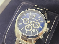 Maserati attrazione blue chronograaf herenhorloge - afbeelding 4 van  8