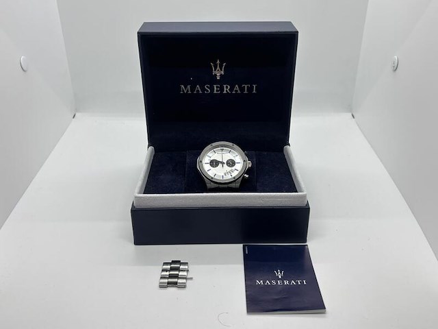 Maserati circuito chronograph herenhorloge - full set - afbeelding 1 van  8