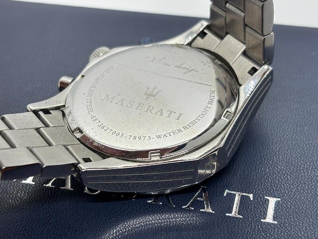 Maserati circuito chronograph herenhorloge - full set - afbeelding 8 van  8