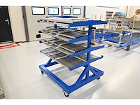 Masévon rvs glashouder transportwagen - afbeelding 1 van  5