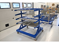 Masévon rvs glashouder transportwagen - afbeelding 1 van  5