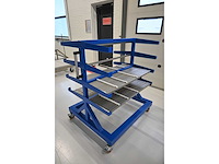 Masévon rvs glashouder transportwagen - afbeelding 3 van  5