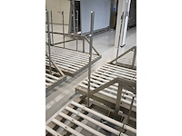 Masévon rvs glashouder transportwagen - afbeelding 5 van  5