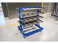 Masévon rvs glashouder transportwagen - afbeelding 2 van  5