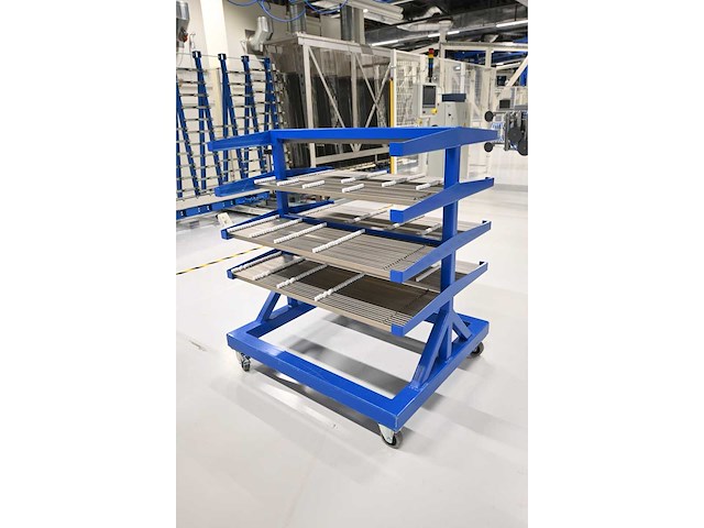 Masévon rvs glashouder transportwagen - afbeelding 3 van  5