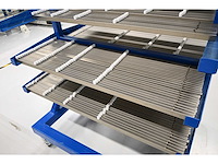 Masévon rvs glashouder transportwagen - afbeelding 4 van  5