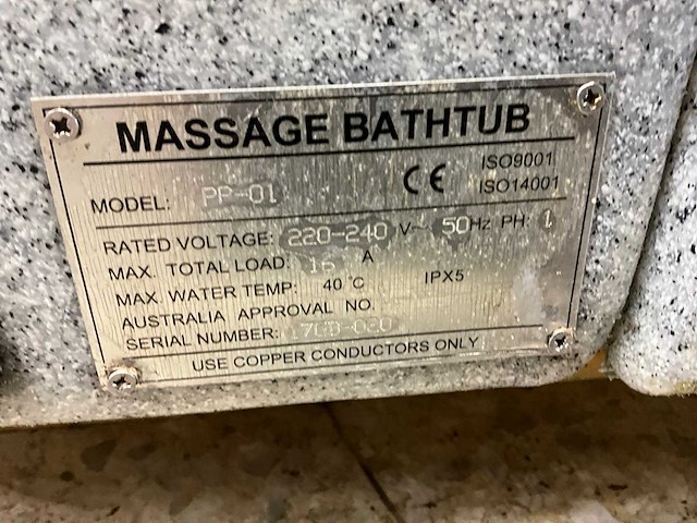 Massage bathtub pp-01 jacuzzi - afbeelding 4 van  12