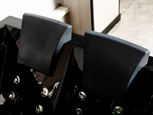 Massagebad vonato, 2 persoons hoek, zwart - afbeelding 7 van  10