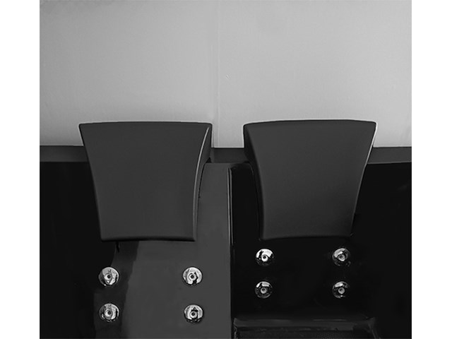 Massagebad vonato, 2 persoons hoek, zwart - afbeelding 9 van  10