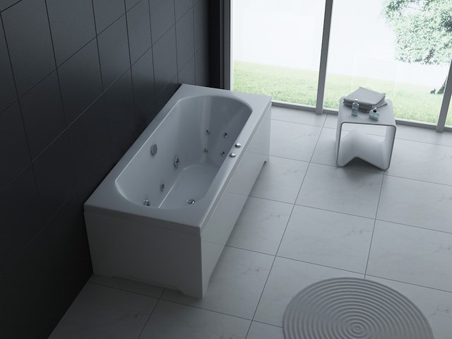 Massagebad vonato aurora hoogglans wit - afbeelding 2 van  3