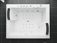 Massagebad vonato, half vrijstaand, hoogglans wit - afbeelding 4 van  5