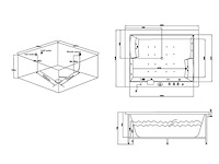 Massagebad vonato, half vrijstaand, hoogglans wit - afbeelding 5 van  5