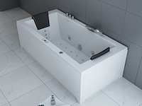 Massagebad vonato, half vrijstaand, wit - afbeelding 3 van  10