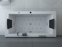 Massagebad vonato, half vrijstaand, wit - afbeelding 5 van  10