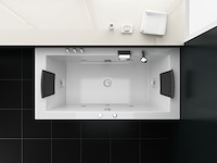 Massagebad vonato, half vrijstaand, wit - afbeelding 7 van  10