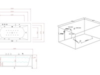 Massagebad vonato, half vrijstaand, wit - afbeelding 8 van  10