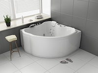 Massagebad vonato, hoekbad, hoogglans wit - afbeelding 2 van  3