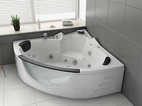 Massagebad vonato, hoekbad, hoogglans wit - afbeelding 1 van  3