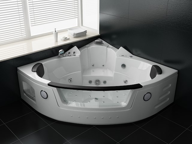 Massagebad vonato laguna hoogglans wit - afbeelding 1 van  5