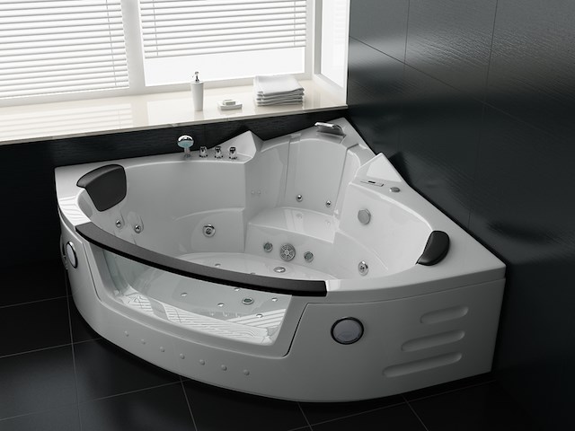 Massagebad vonato laguna hoogglans wit - afbeelding 3 van  5