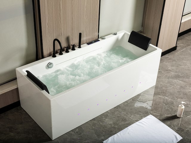 Massagebad vonato, nevira, hoogglans wit - afbeelding 1 van  8