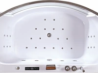 Massagebad / whirlpool, hoekopstelling, wit - afbeelding 2 van  4