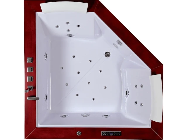 Massagebad / whirlpool, met venster, wit - afbeelding 2 van  4
