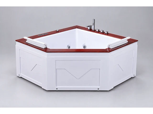 Massagebad / whirlpool, met venster, wit - afbeelding 3 van  4