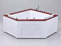 Massagebad / whirlpool, met venster, wit - afbeelding 3 van  4