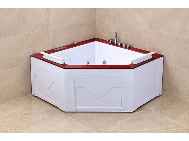 Massagebad / whirlpool, met venster, wit - afbeelding 4 van  4