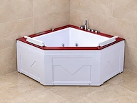 Massagebad / whirlpool, met venster, wit - afbeelding 4 van  4