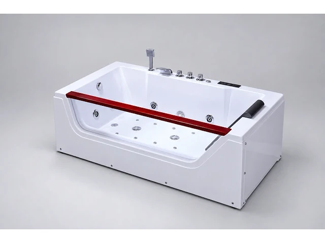 Massagebad / whirlpool, met venster, wit - afbeelding 3 van  4