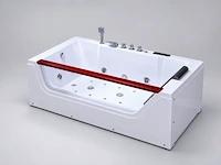 Massagebad / whirlpool, met venster, wit - afbeelding 3 van  4