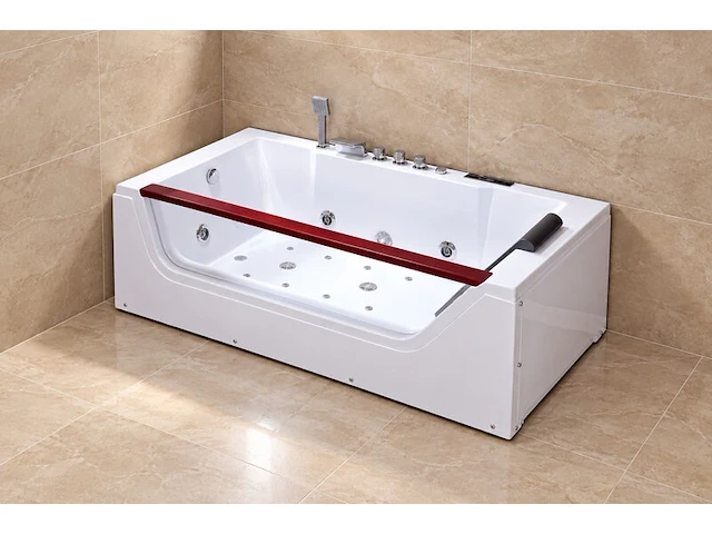 Massagebad / whirlpool, met venster, wit - afbeelding 4 van  4