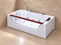 Massagebad / whirlpool, met venster, wit - afbeelding 4 van  4