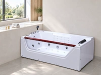 Massagebad / whirlpool, met venster, wit