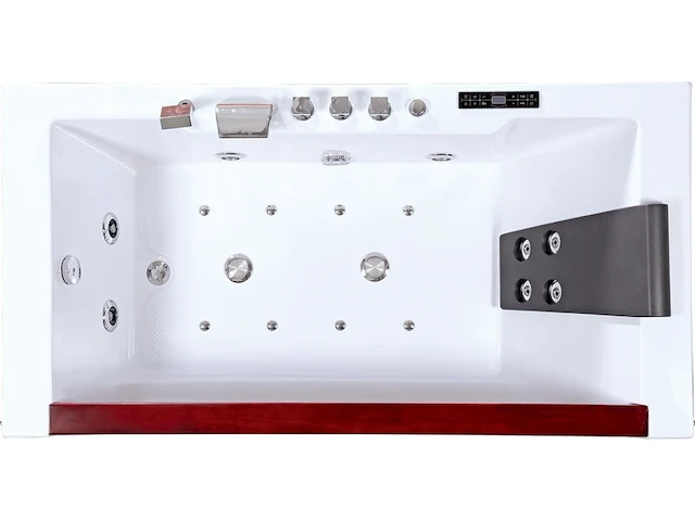 Massagebad / whirlpool, met venster, wit - afbeelding 2 van  4