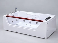 Massagebad / whirlpool, met venster, wit - afbeelding 3 van  4