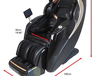 Massagestoel vonato lumora donkerblauw/zwart/gouden details - afbeelding 9 van  15