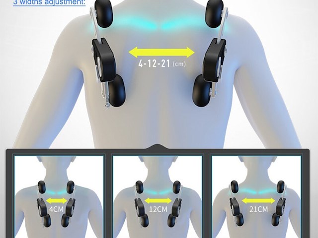 Massagestoel vonato, mirago, crème/blauw - afbeelding 4 van  21