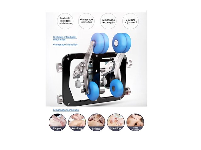Massagestoel vonato, mirago, crème/blauw - afbeelding 21 van  21