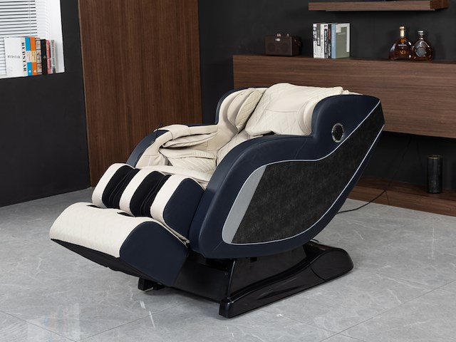 Massagestoel vonato, zero gravity, crème/blauw - afbeelding 7 van  21