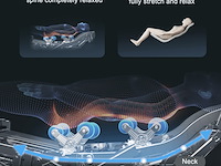 Massagestoel vonato, zero gravity, donkerblauw/zwart/gouden details - afbeelding 11 van  15