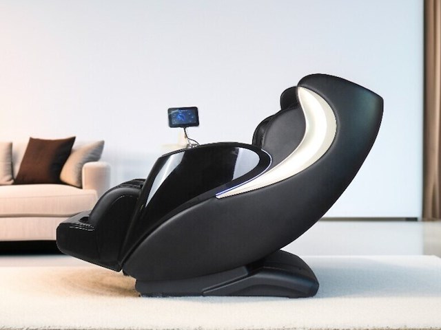 Massagestoel vonato, zero gravity, donkerblauw/zwart/gouden details - afbeelding 15 van  15